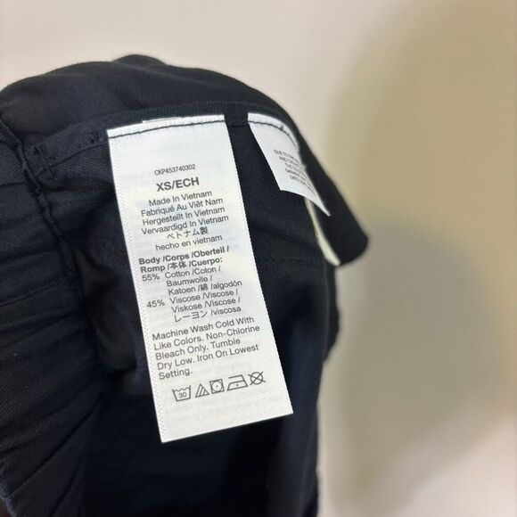 New Madewell Black Cotton Blend Pull On Shorts w/ Pockets Size XS - Picture 4 of 4